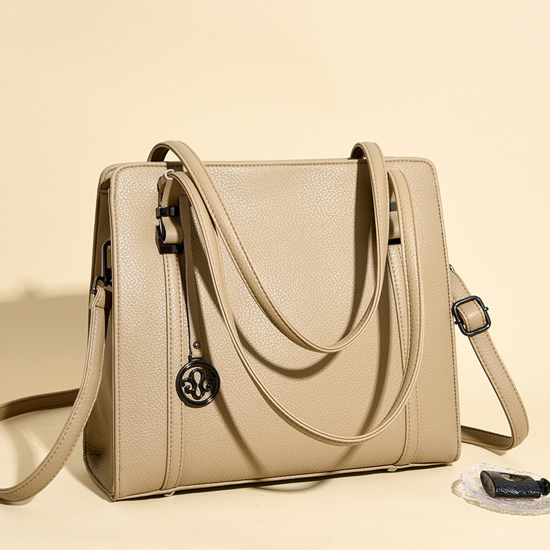 Large Capacity Tote Bag For Women Retro Fashion Design Bag For Work Commuting Armpit Crossbody Handbag