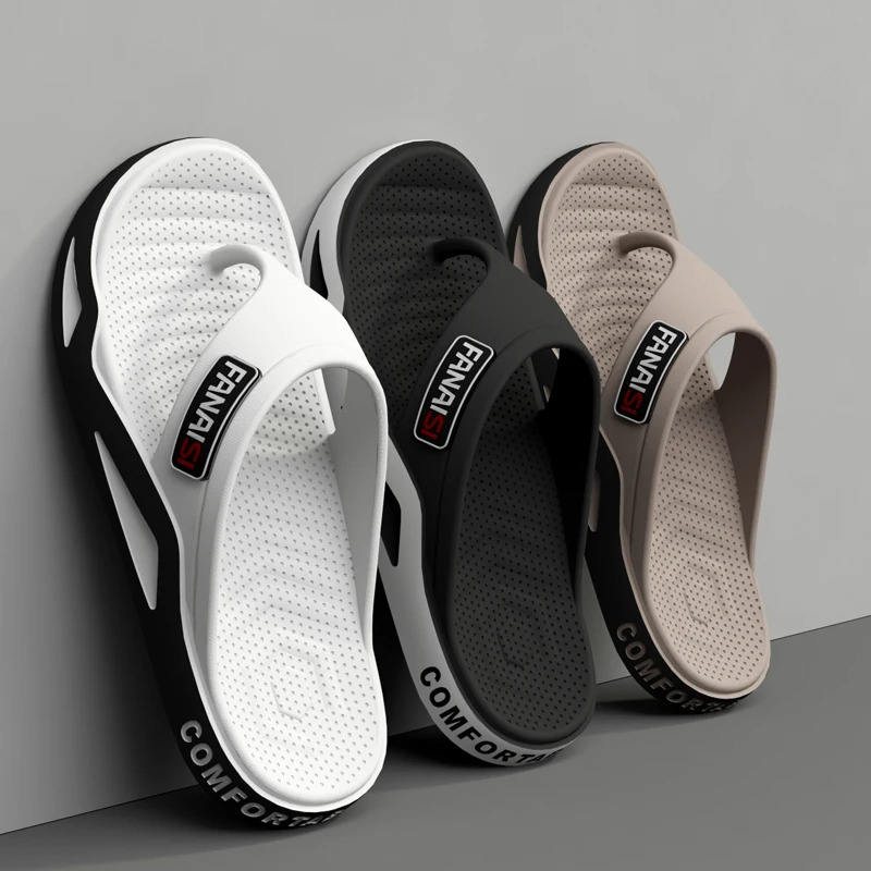 Summer Mens Flip-flops Sports Outdoor Fashion trend Comfortable Beach Sandals Men Casual Shoes House Flip Flops Home Shoes 250408