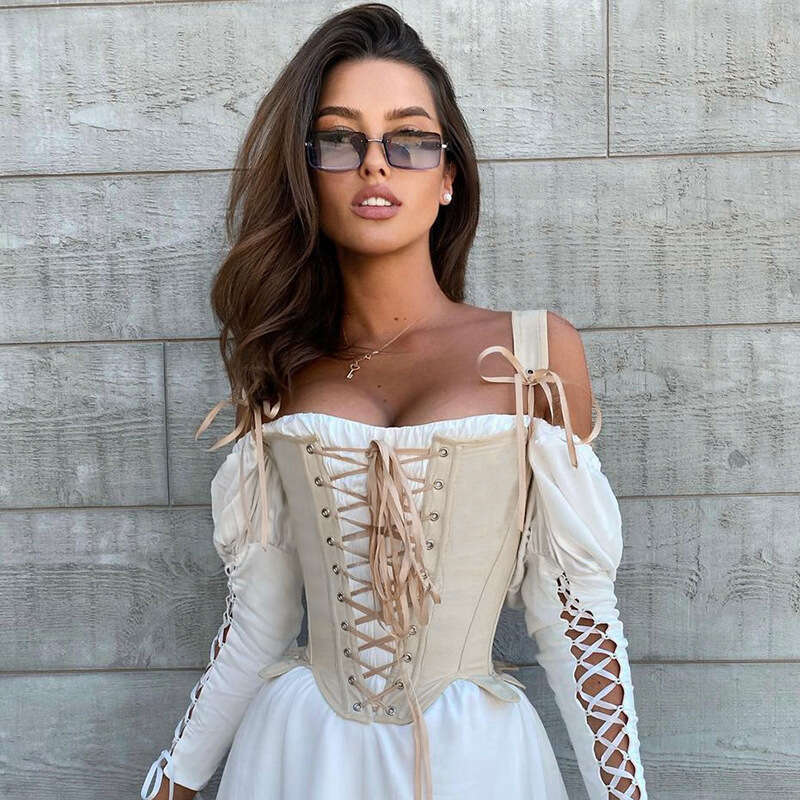 Women's Summer Fashion Strap Fishbone Waist Slimming Sleeveless Sexy European and American Top 2025 Versatile New Trendy Clothing Ins