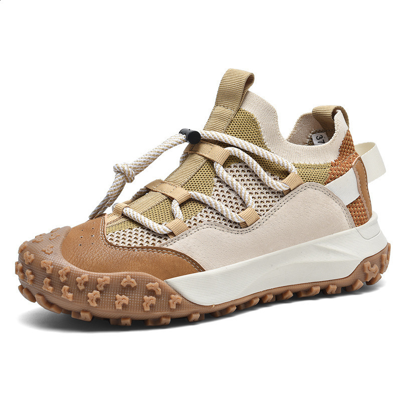 Men Outdoor Hiking Sneakers Climbing Trekking Lace Up Trekking Outdoor Mountain Bike Shoes Flat Sport Cycling Shoes Breathable 240606