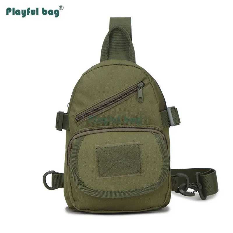 Outdoor Cycling Sports Camouflage Chest bag 600D Waterproof Mens Tactic Crossbody Bag AVA05C250407