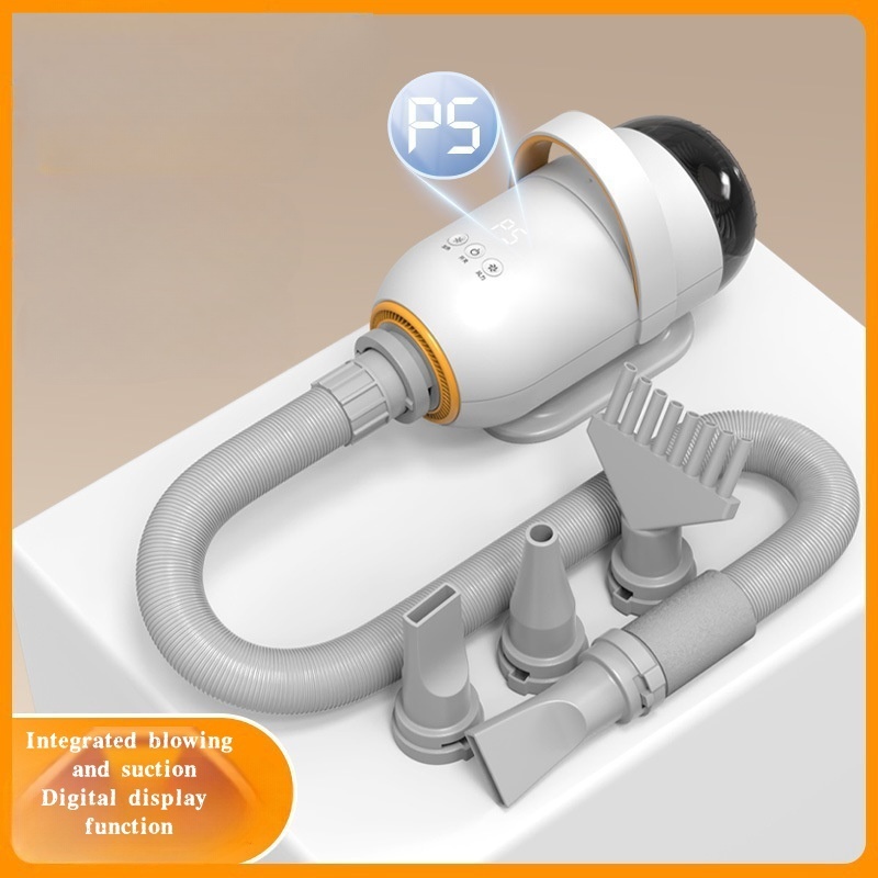 Multi-Purpose Pet Hair Dryer Combination of Blowing and Suction for Large Canines and Felines