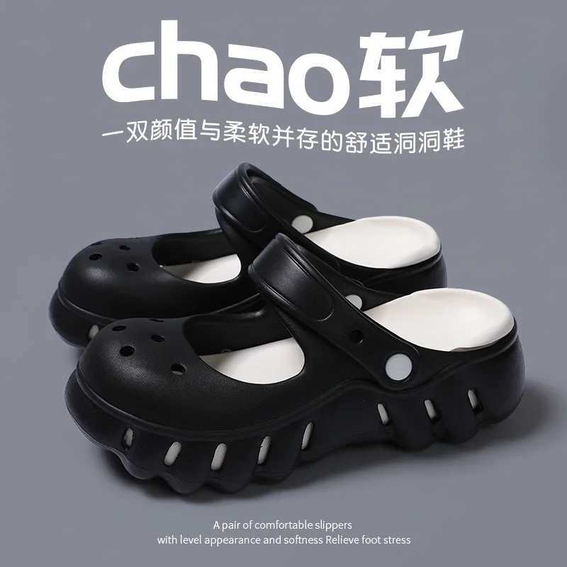 New Arrival Womens summer anti slip EVA slippers womens casual hole garden sandals womens soft soled household indoor and outdoor pump shoes T250407
