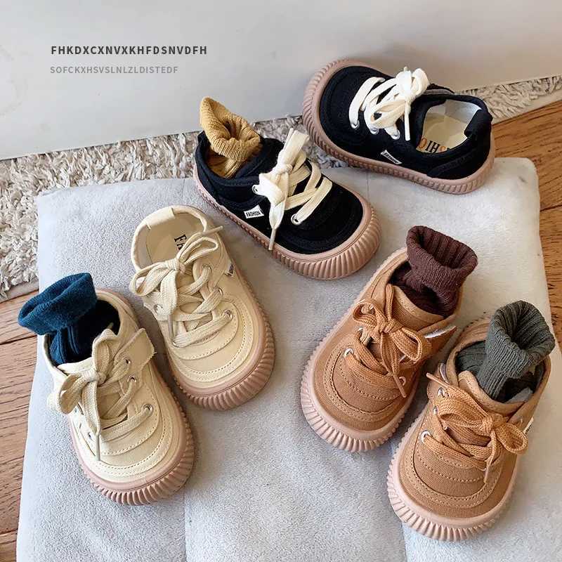 Childrens canvas shoes low cut childrens shoes girls cookie shoes childrens shoes boys shoes breathable sports shoes Tenis baby shoes W250407