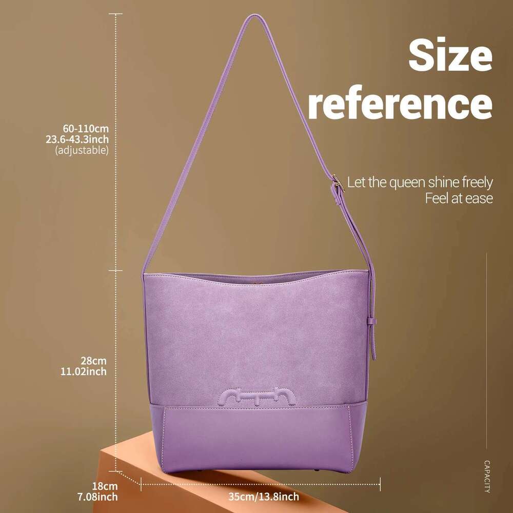 Retro New 2024 Handbag Large Capacity Commuter Business Office Women's Shoulder Bag