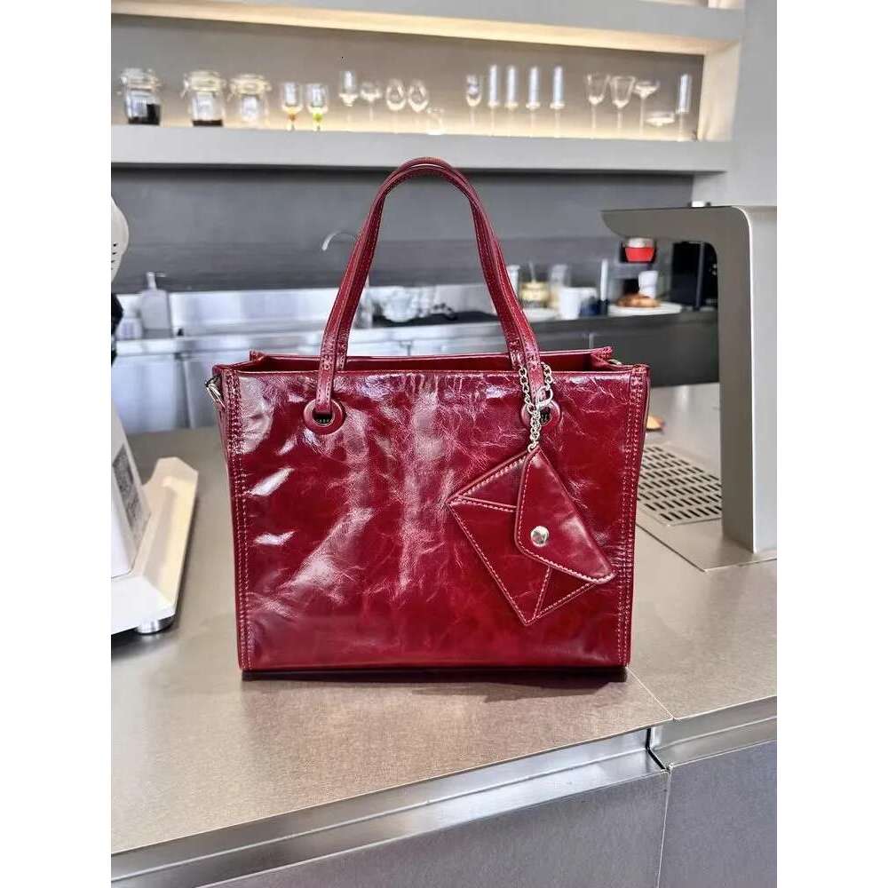 Women's Bags Trendy Womens Leather Large Capacity Handheld Single Underarm Shoulder Crossbody Bag Totes