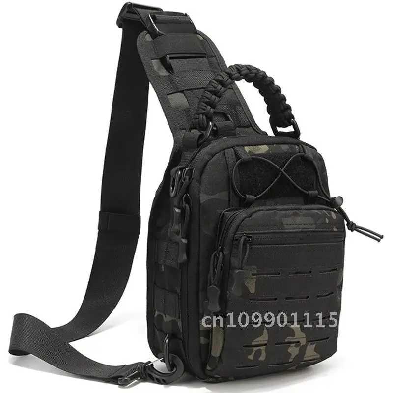 Tactical Shoulder Daypack Hunting Bag 1000D Outdoor Military Pack Sling Hiking Bag Cycling Crossbody Backpack CompactC250407