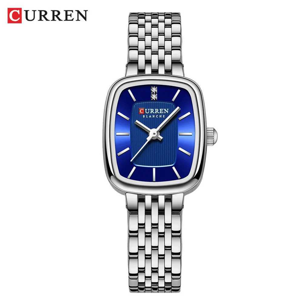 CURRN 9093 Womens Quartz Watch Fashion Casual Diamond Simple Gold Silver Steel Belt WatchT250408