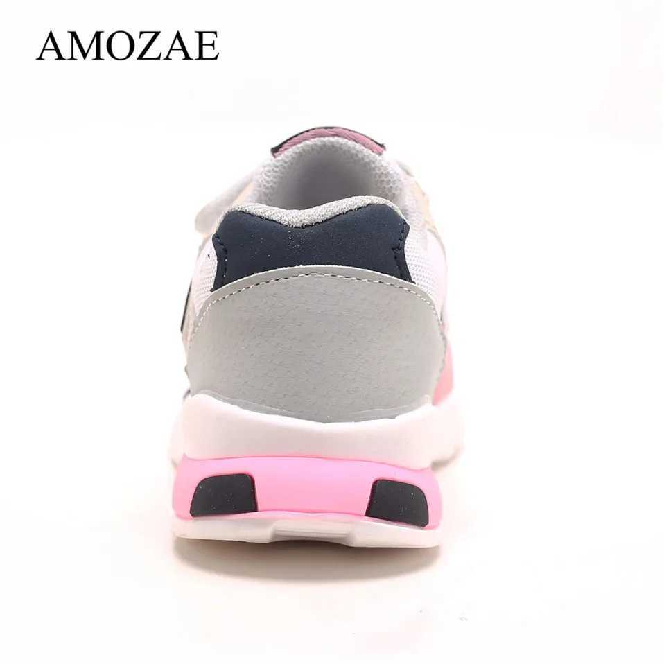 Spring and autumn childrens shoes baby boys and girls casual sports shoes breathable soft non slip running sports shoes size 21-30 W250407