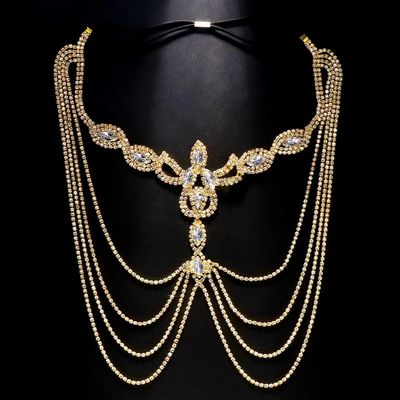Black Rhinestone Mask Makeup Party Nightclub Hair Accessories Full of Diamonds Sexy Female Personality 250407