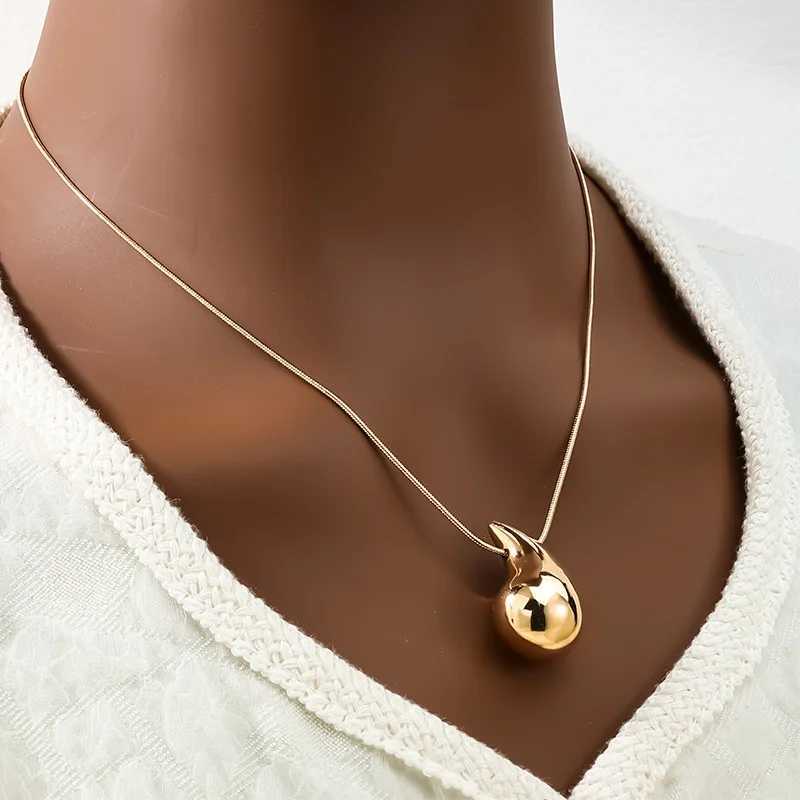 3pcs pendant necklace earrings tears Dainty gold-plated water droplet pendant necklace Tear Drop Trendy Jewelry Gifts Y250408