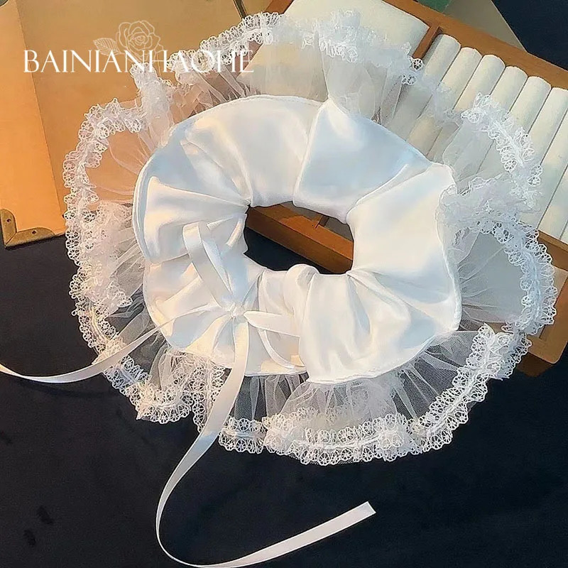 Korean Super Fairy Lace Bridal Headpiece Sen Bridal Wedding Hair Accessories 250407