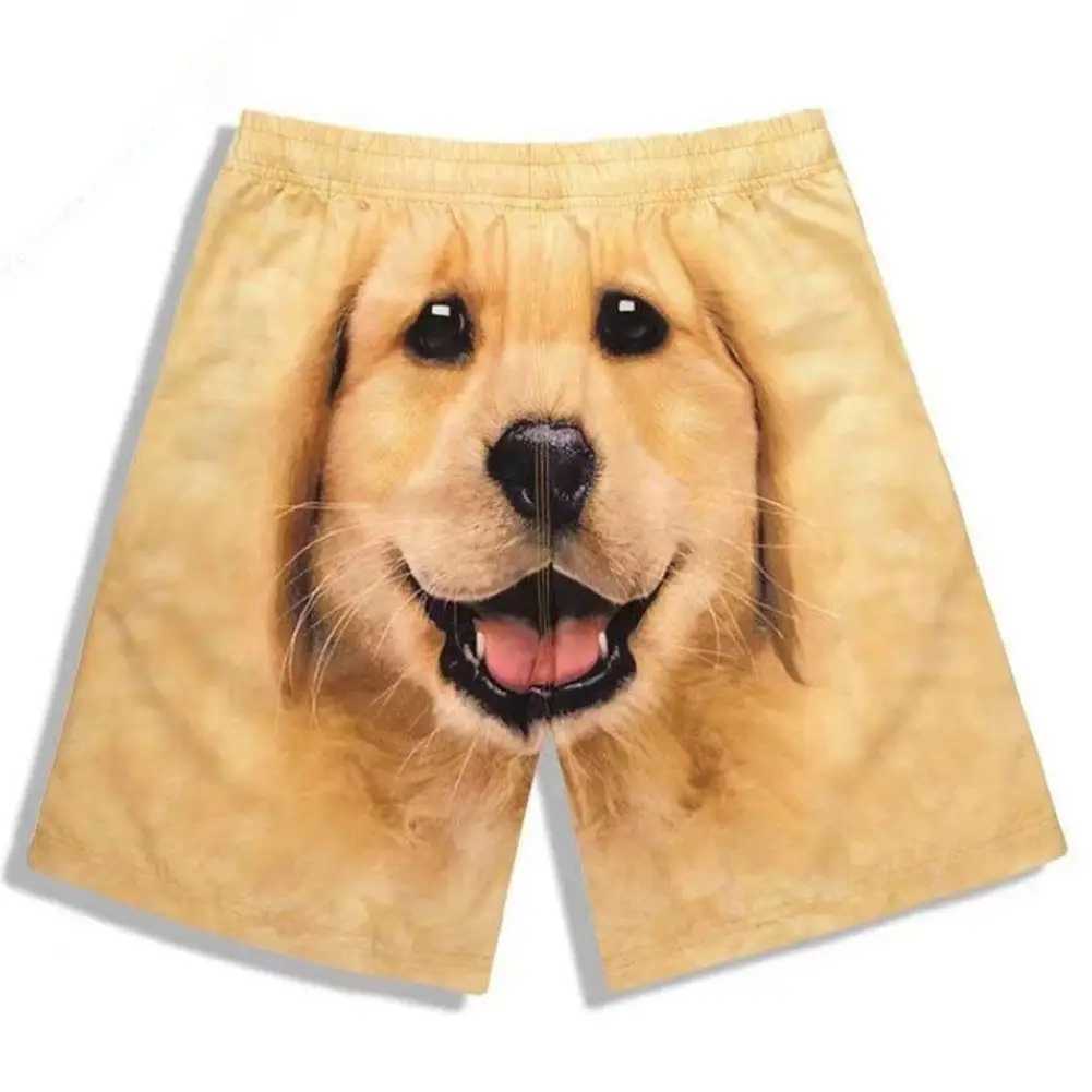 Fashionable and fun pet dog shorts casual 3D printed mens summer shorts cute animal shorts walking home pajamasXJ250407