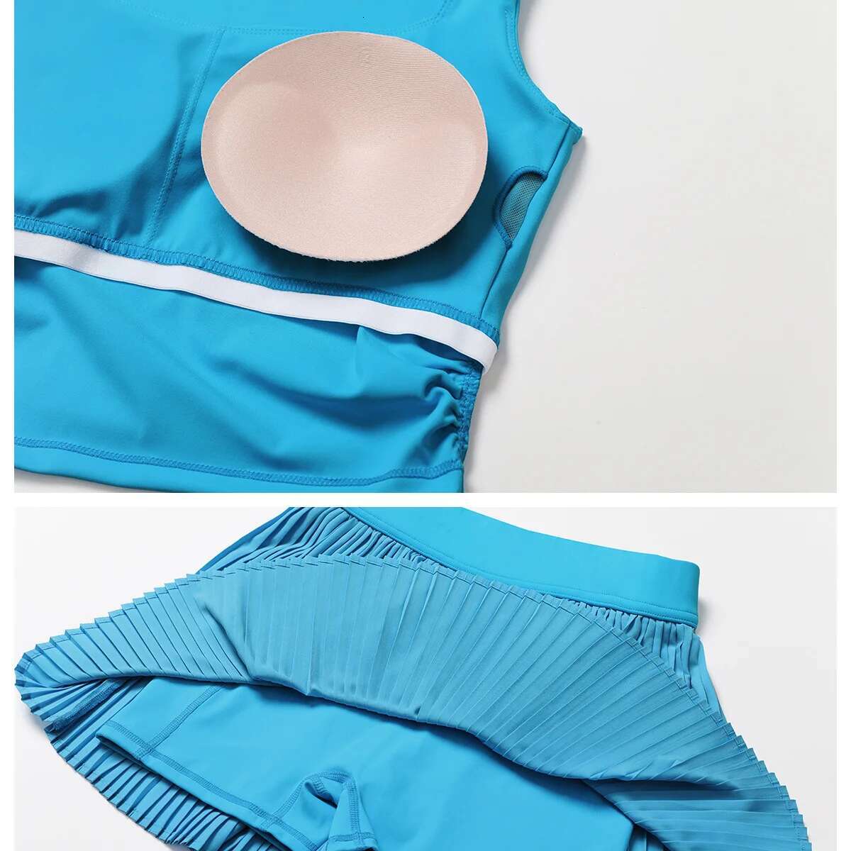 New 1/2/3pcs Yoga Women Outdoor Sports Running Gym Set Tennis Suit Slim Elastic Golf Fiess Pleated Skirt Sunscreen Clothes