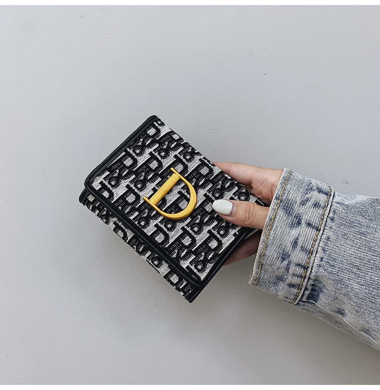 2025 Wallet splicing large three-fold multi-card slot, light trendy European and American fashion cross-border high-level sense multi-functional leath
