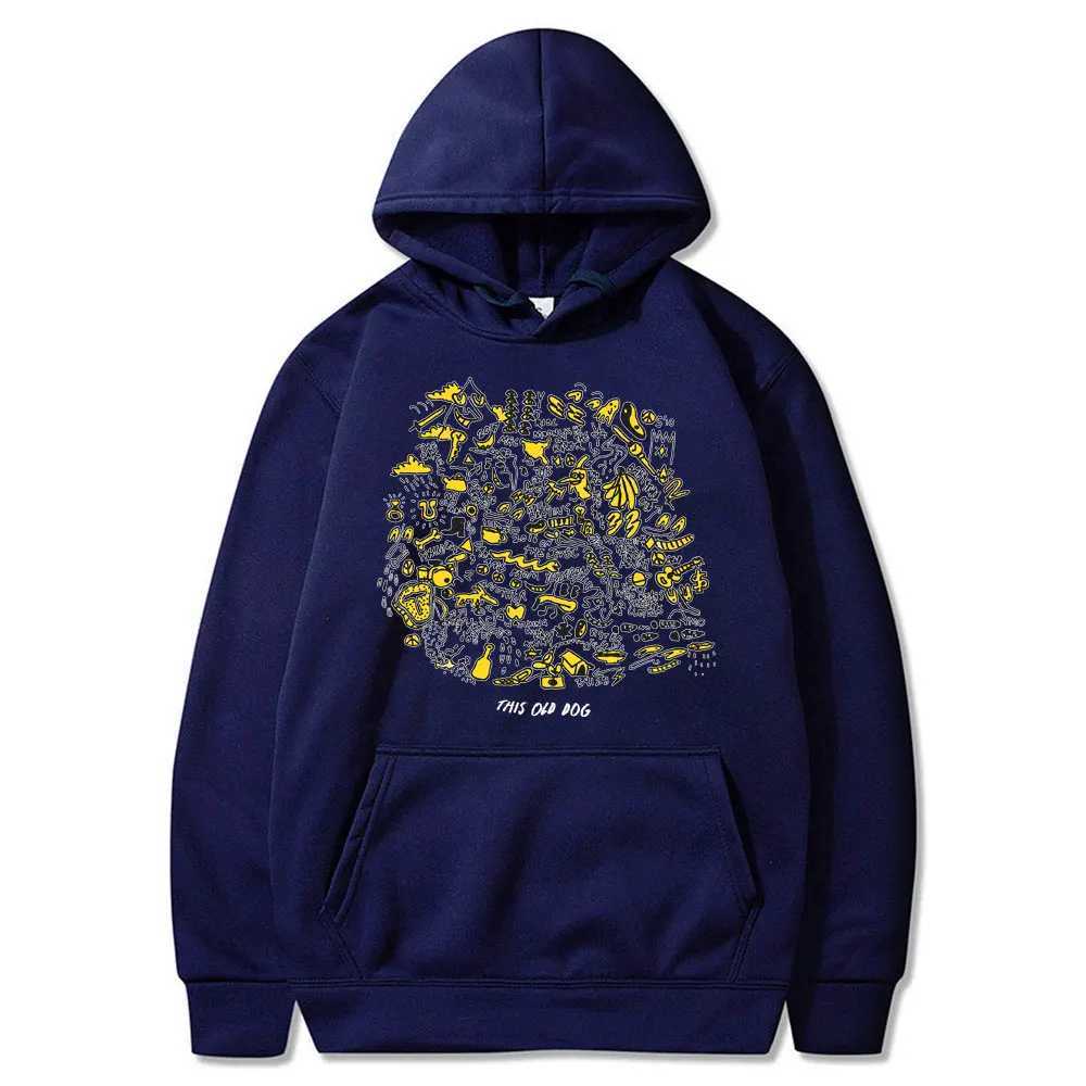 Singer Mac Demarco This Old Dog Album Graphic Printing Hoodie Mens Retro Oversized Sportswear Mens Pop Music Hoodie W250408