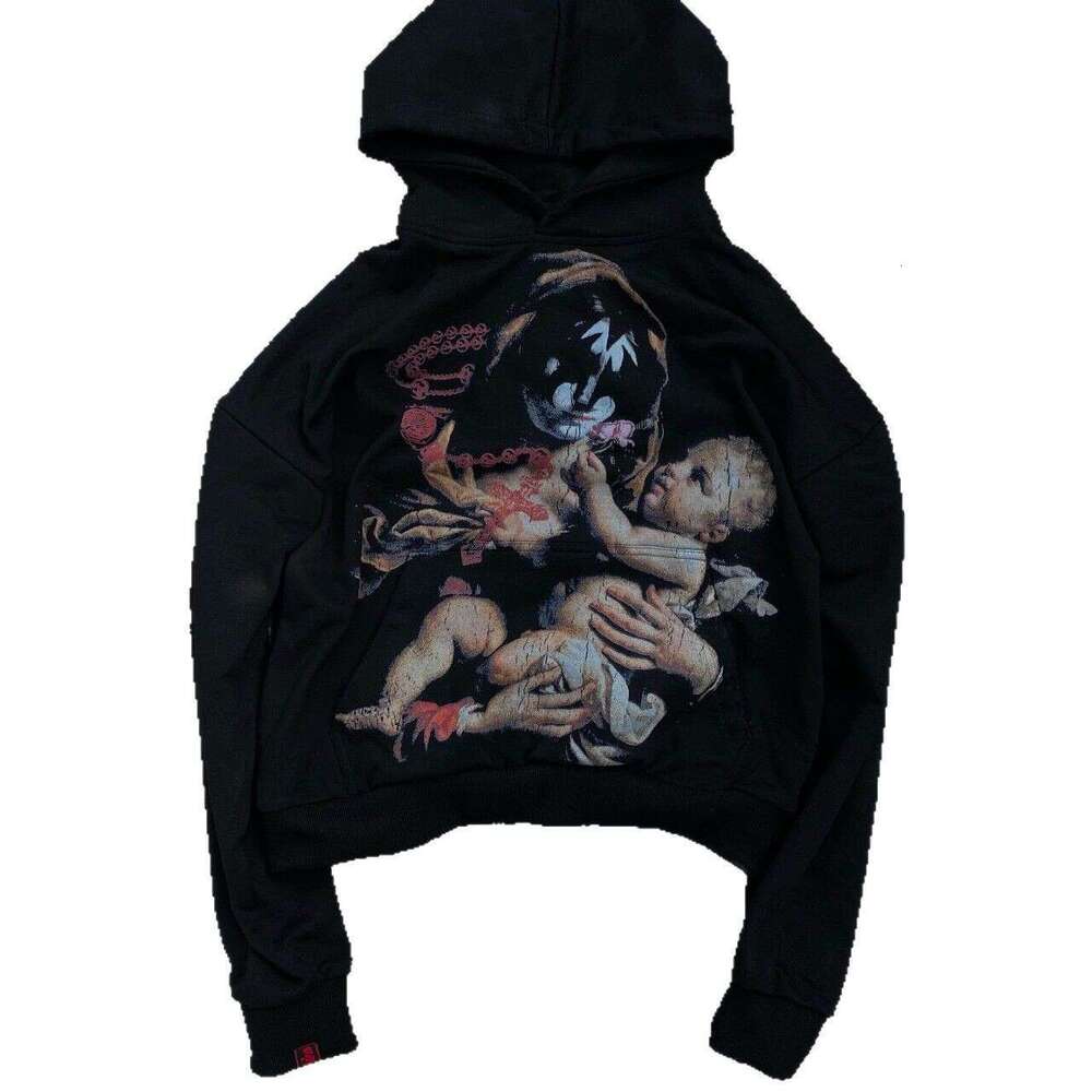 2025 regular printed men's women's hooded sweatshirt, fashionable and personalized, niche hoodie