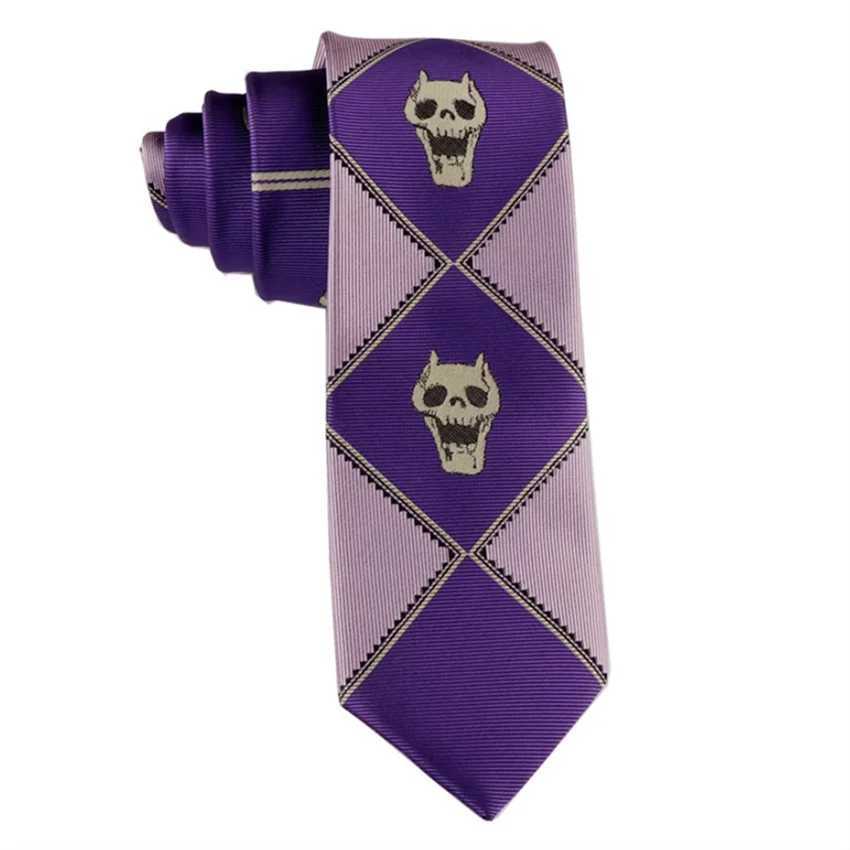 Anime JoJo Tie Kira Yoshikage Halloween Cosplay Costume Accessories KILLER Skl Heavens Door Necktie X250407