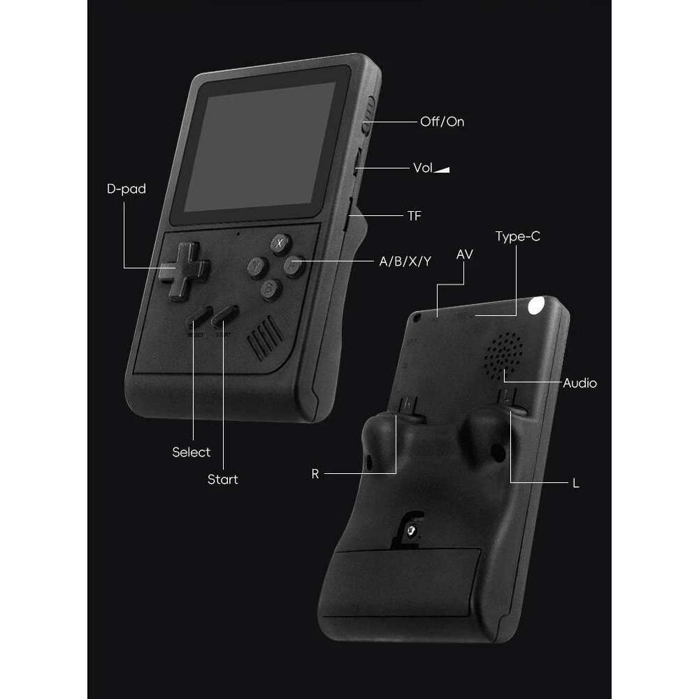 Handheld Console Portable Retro Mini Video Game NES/SNES/GBA Emulators Consoles for Gameboy Player GB300 Kid Gift