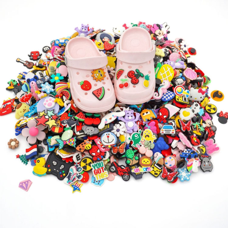 random pattern shoe charms for clog bag slides sandal muti decoration buckle DIY charms gift