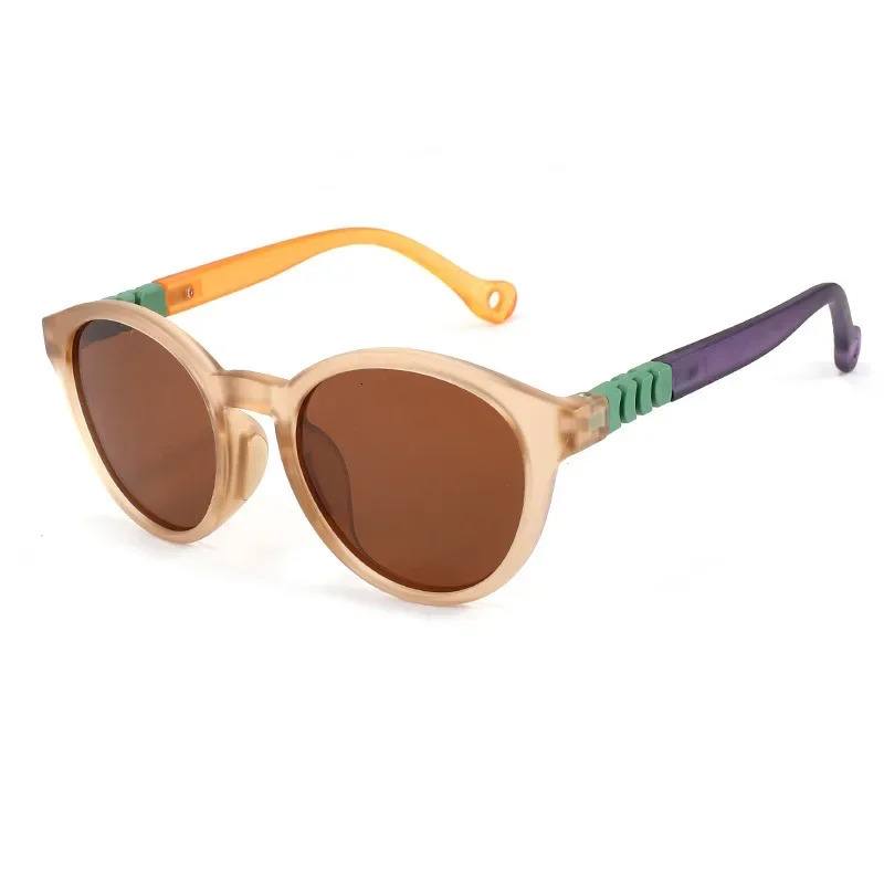 Fashion Round Childrens Polarized Sunglasses Childrens Sunglasses Boys and Girls Fashion Baby Student Glasses Party Glasses UV400 250403