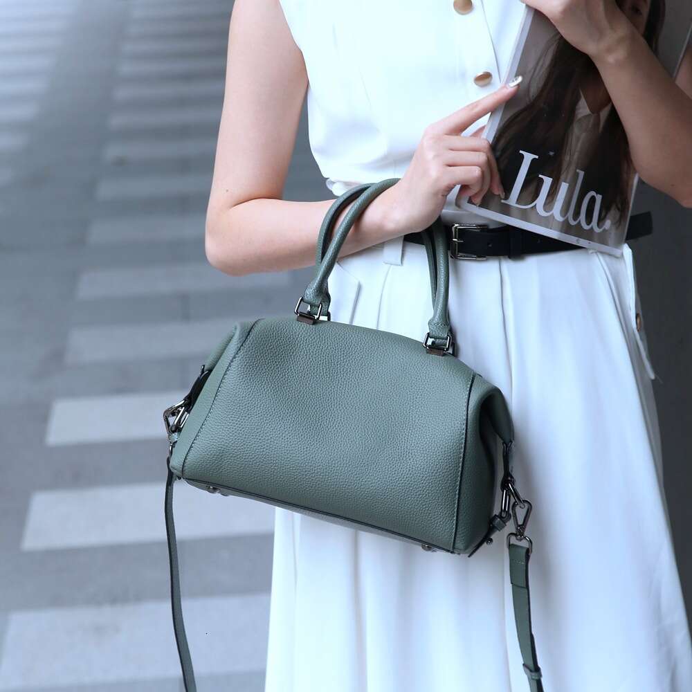 Luxury Bags Designer Niche New Versatile Togolese Top Cowhide Boston Style Cross Body Bag Stylish One Shoulder Tuote Tote