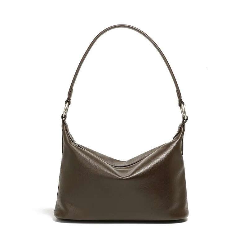 YANATARI Dumpg Leather Soft Leather Large Capacity Minimalist Crossbody Bag Women Female Fashion