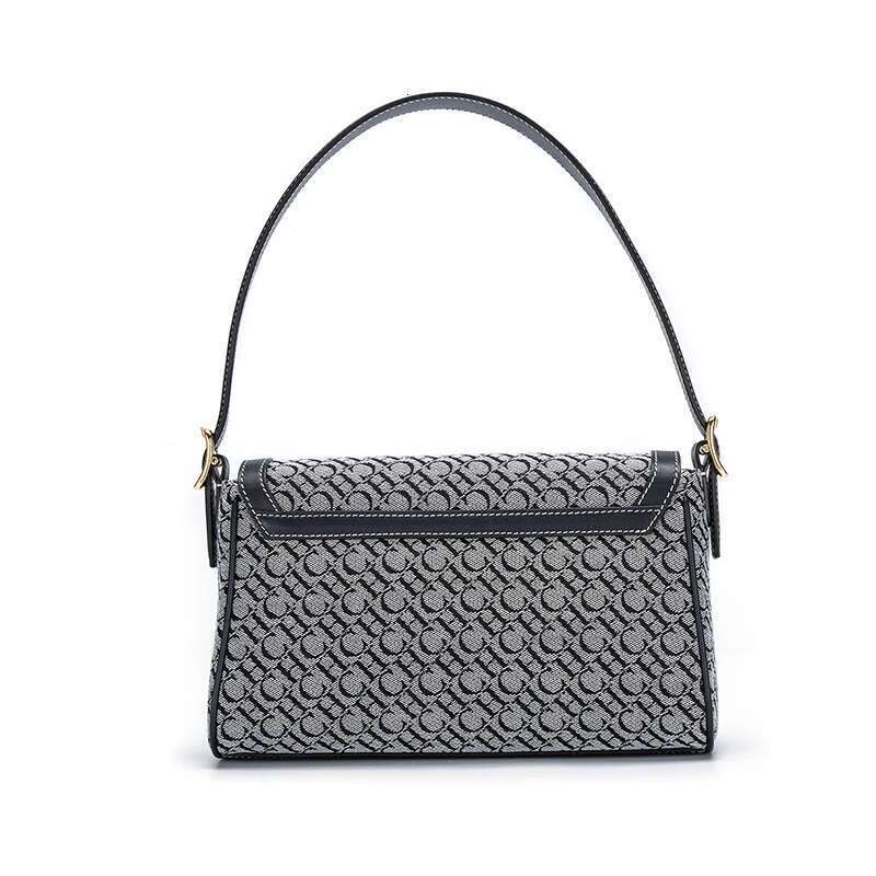 Vintage Classic Style Elegant Handbag Fashionable, Simple, Exquisite, Versatile Letter Printed Women's Shoulder Bag
