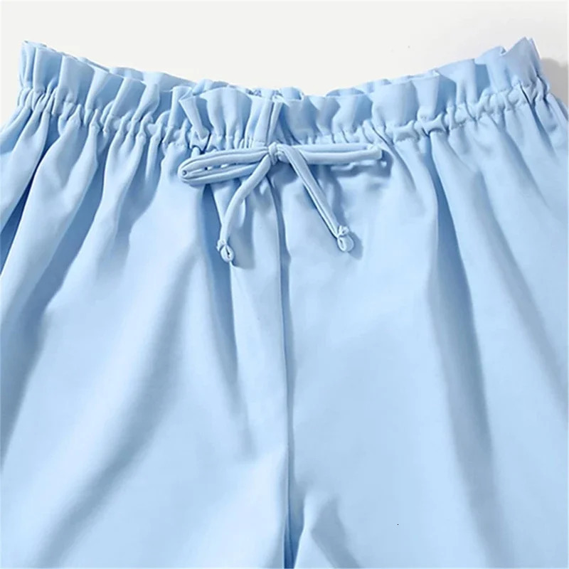 3Pcs Girls Swimming Costume with Beach Short Two Pieces Bathing Suit Ruffled Bikinis Swimsuit for Girl 3-12 250407
