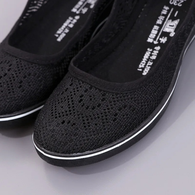White Lace Hollow Breathable Little White Shoes Flat Mid Wedge Heel Womens Summer Beauty Shoes Size 34-41 White Sneakers Women 250407