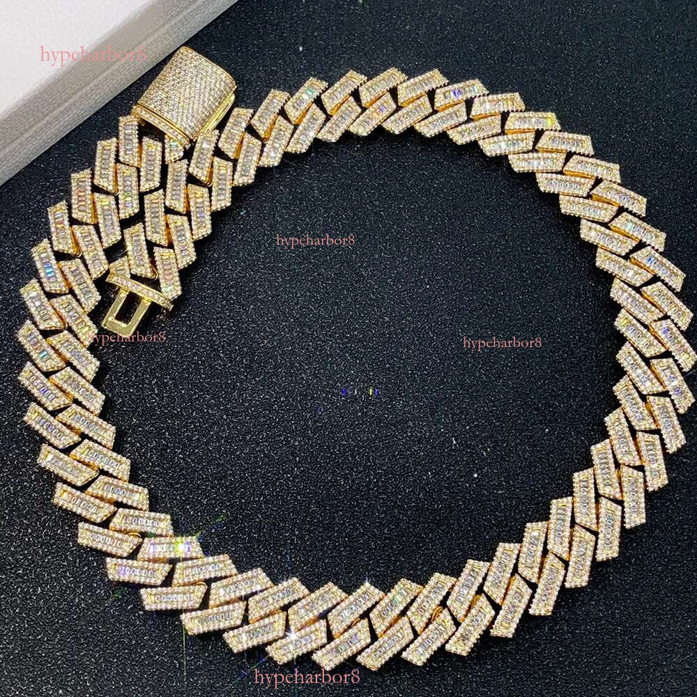 moissanite dia chains for men necklace Customization Iced Out Hiphop Chain Pass The Dia Test ice out cuban k chain designer bracelet