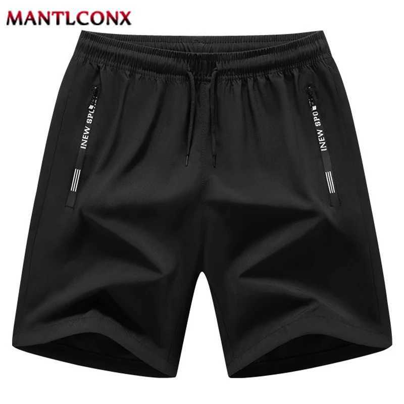 Latest Summer Shorts Mens Gym Sports Running Fitness Exercise Mens Shorts Breathable Quick Drying Drawstring Mens Shorts BlackXJ250407