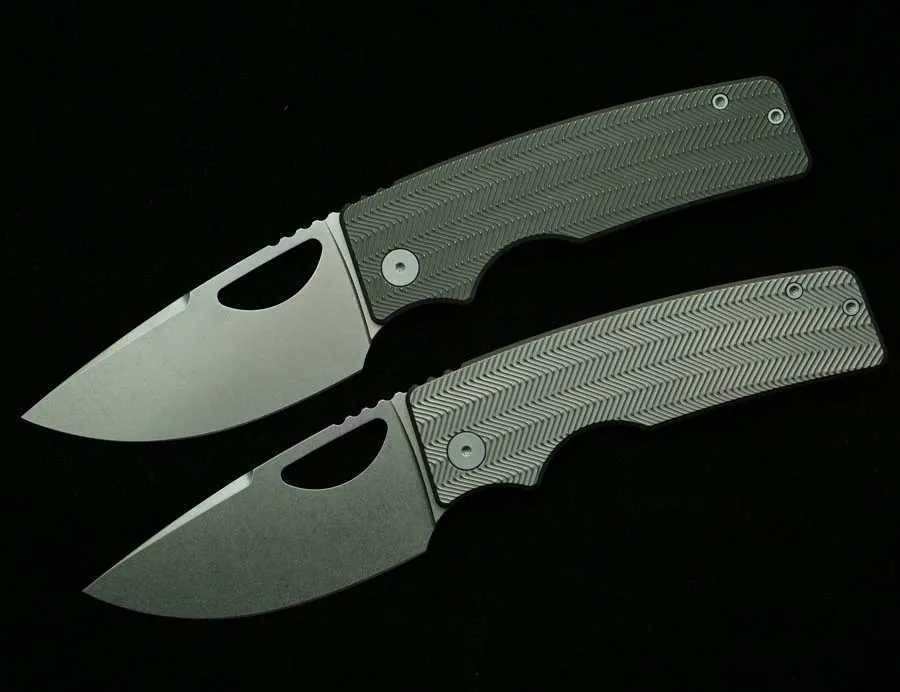LEMIFSHE New OZ Rosie XL Folding Knife with D2 Blade Titanium Alloy Handle Ceramic Bearings Outdoor Camping Pocket EDC Tool X250408