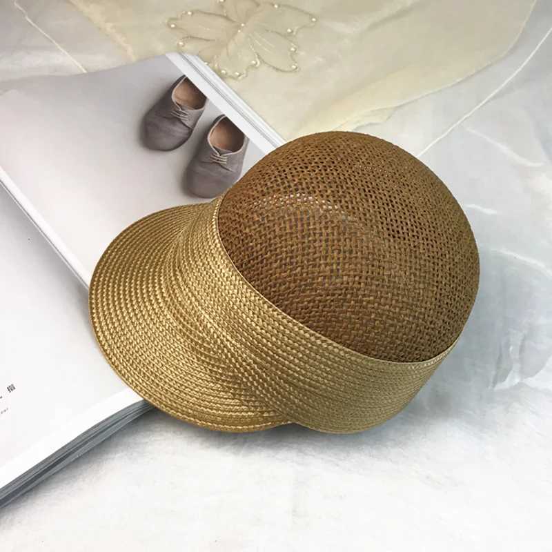 2021 New Summer Wen Equestrian Dey Hats Outdoors Ladies Visor Sun Hats Large Brim Straw Hat with Bow Summer Hat BeachC250407