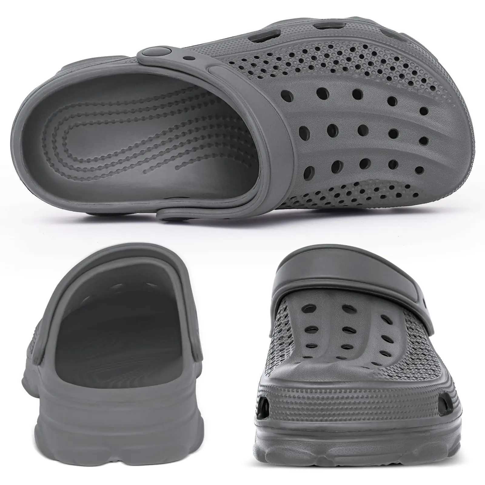 New Arrival Pallene Hole Clogs Mens Classic Non slip Slippers Comfortable and Casual Outdoor Beach Shoes Fashionable and Comfortable Mens Clogs T25040