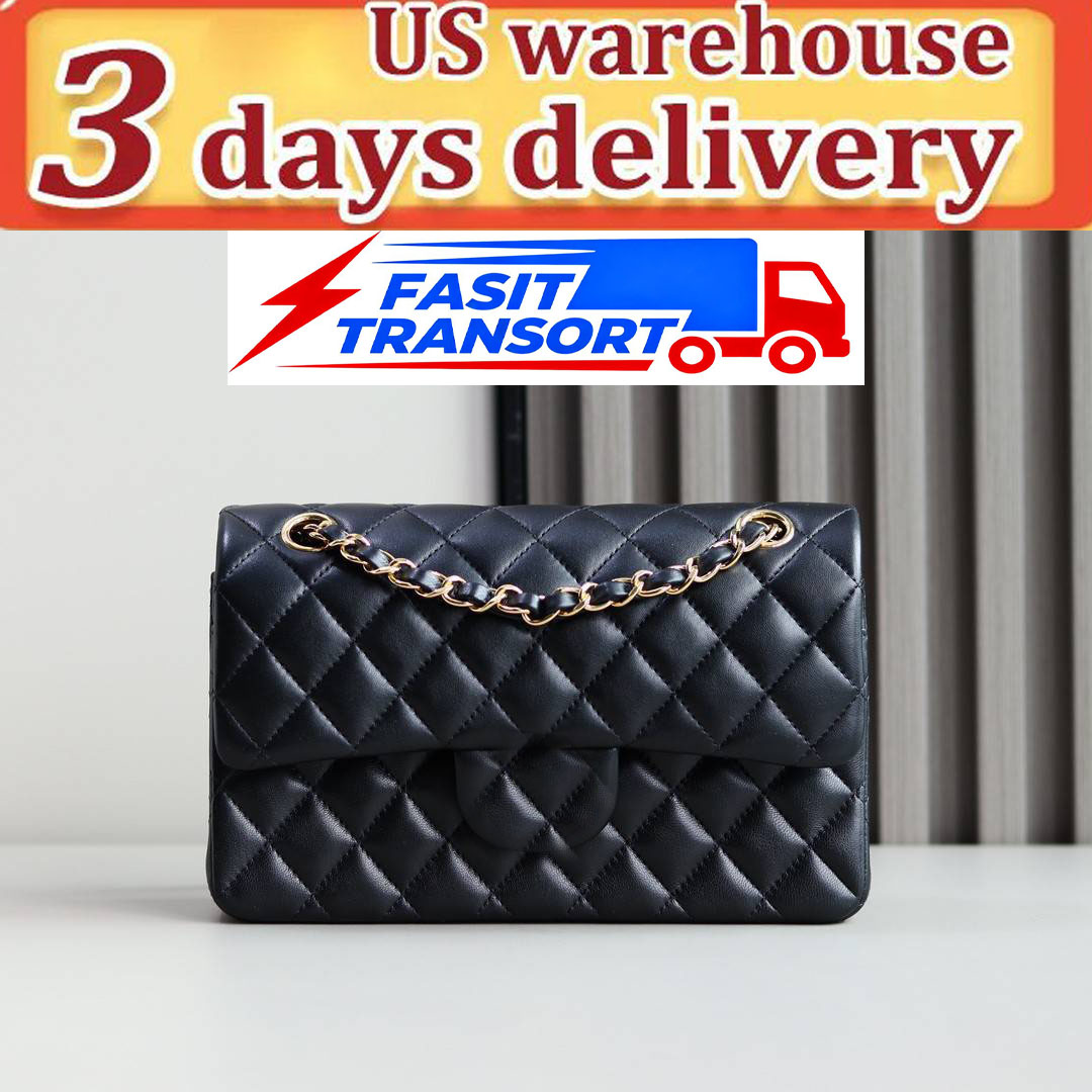 Designer Luxury Brand Handbags Women's High-Quality Solid-Color Genuine Leather Shoulder Bag Classic Chain-Strap Diamond Quilted Flap Bag Crossbody Bag