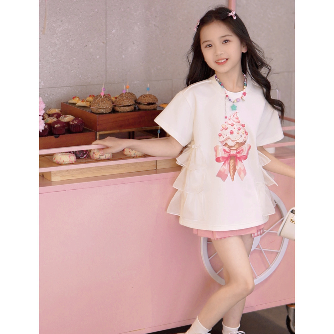 Ddmyshoesvip Summer New Cute Cartoon Short Sleeved Cotton T Top For Girls Fashion T Shirt Children S Clothing
