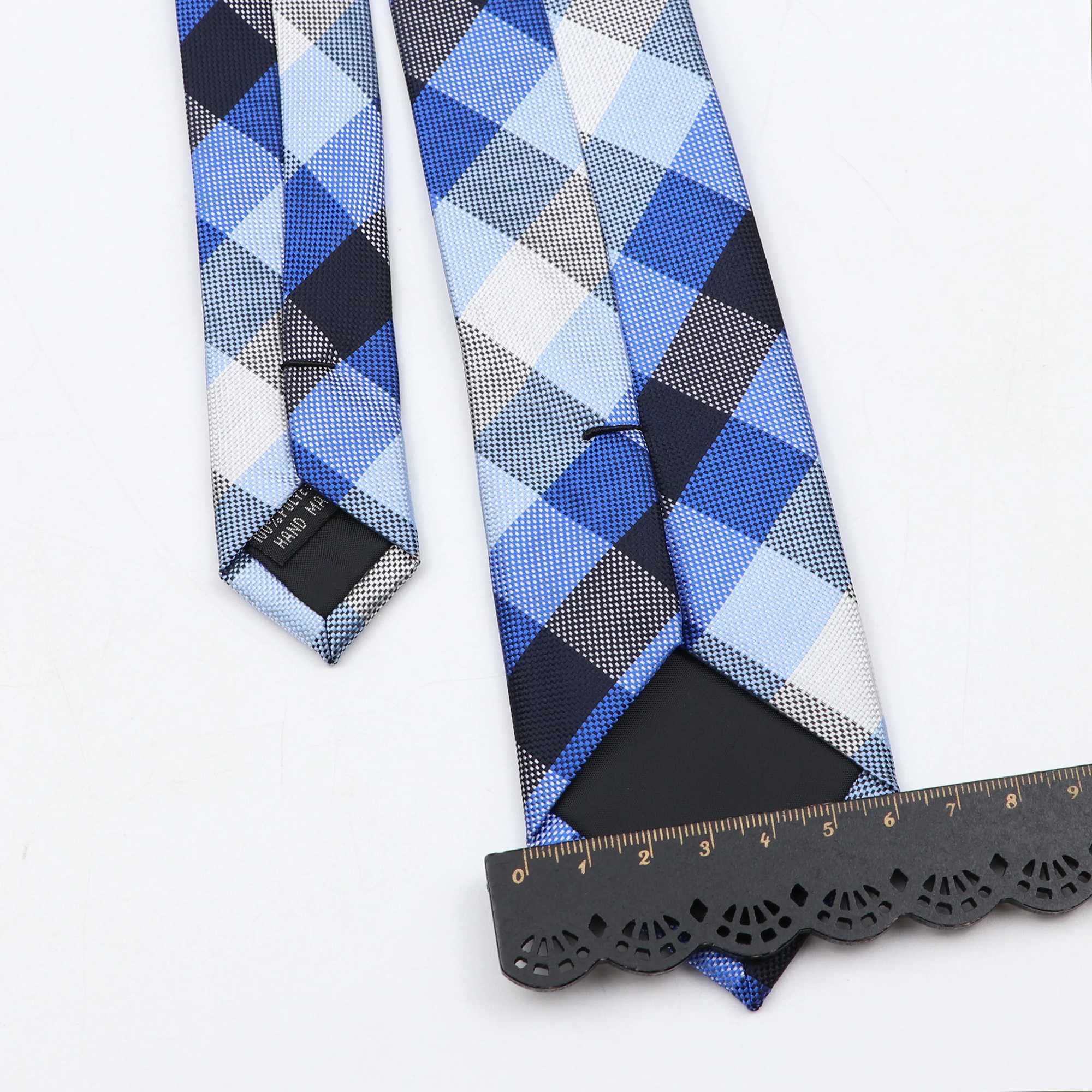 Fashion 6cm Narrow Polter Necktie For Men Business Meeting Formal Jacquard Striped Plaid Skinny Tie Daily Wear Cravat Gift X250407