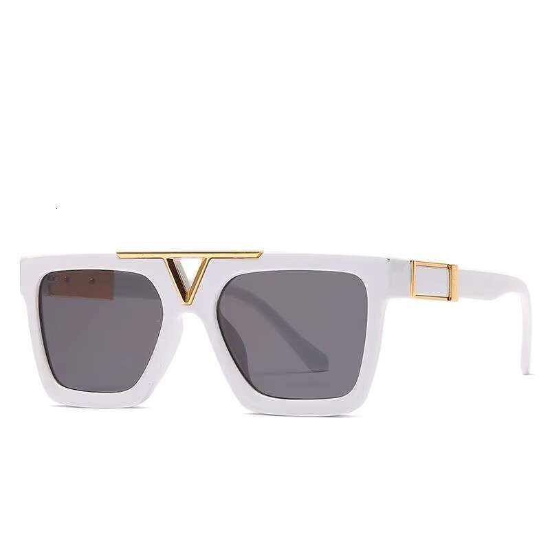 Popular Fashion Vendor Newest Large Square Metal Frame Retro Men Oversized Driving Sunglasses