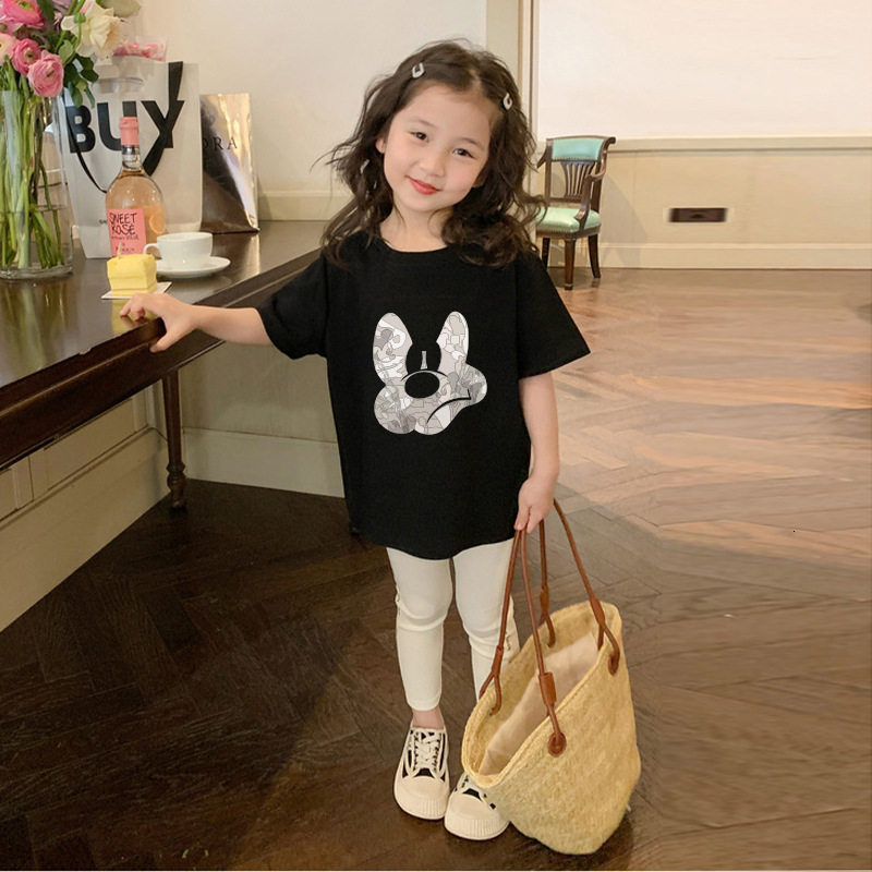 Ddmyshoesvip Pure Cotton Short Sleeved T Shirt For New And Girls Mid Size Children S Summer Clothing Stylish Cartoon Top Trend