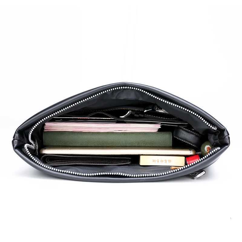Fashion Business Style Mens Handbag Clutch Bag Soft PU Leather Male Waist Pack Bag Elegant Leisure Stylish Hand bag Men Pouch H251107