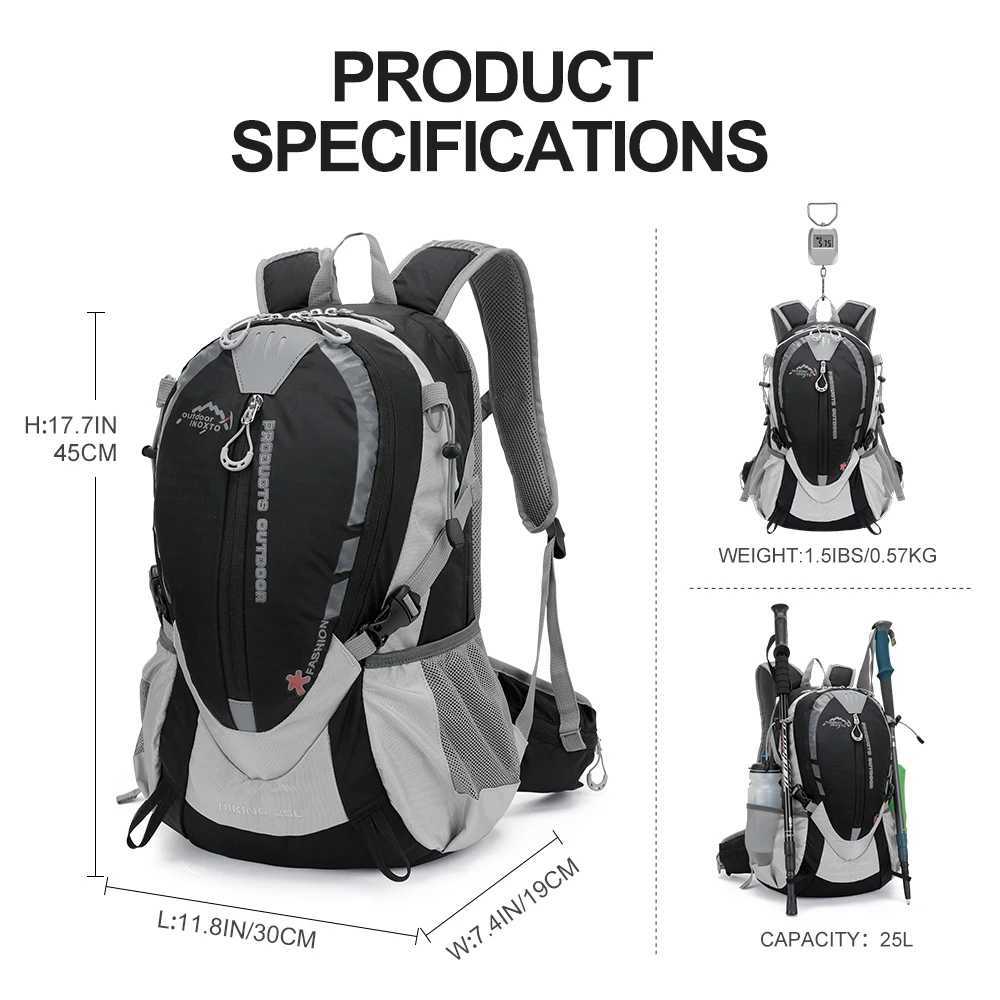 INOXTO 25L Mountaineering Hydrating Backpack Women Cycling Trail Running Backpack Men Marathon Hiking Rucksack 2L Water BottleC250407