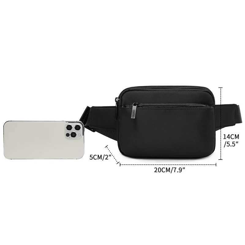 Tinyat Womens Shoulder Bag Fanny Packs Mobile Currency Cash Light Sports Mini Belt Bag Colorful Zipper Fashion Waist Bag Mens Travel Z250407