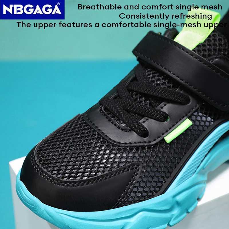 Lightweight childrens summer mesh breathable sports shoes non slip and comfortable childrens school walking and running shoes W250407