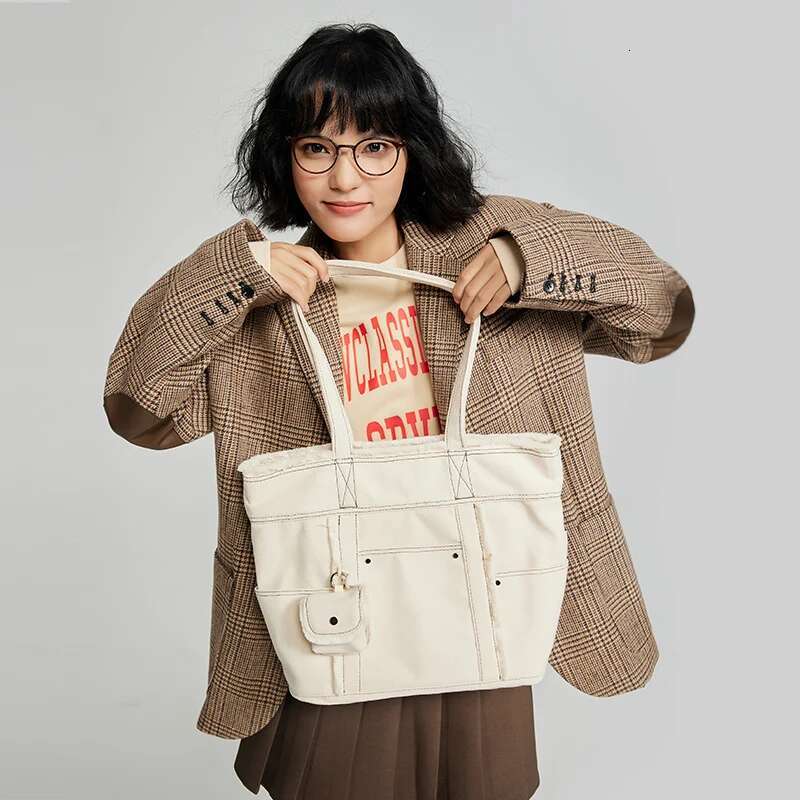 BAGSMART Korean Women's Eco Tote Bags For Students University Handbags Canvas Travel Female Shoulder Bag