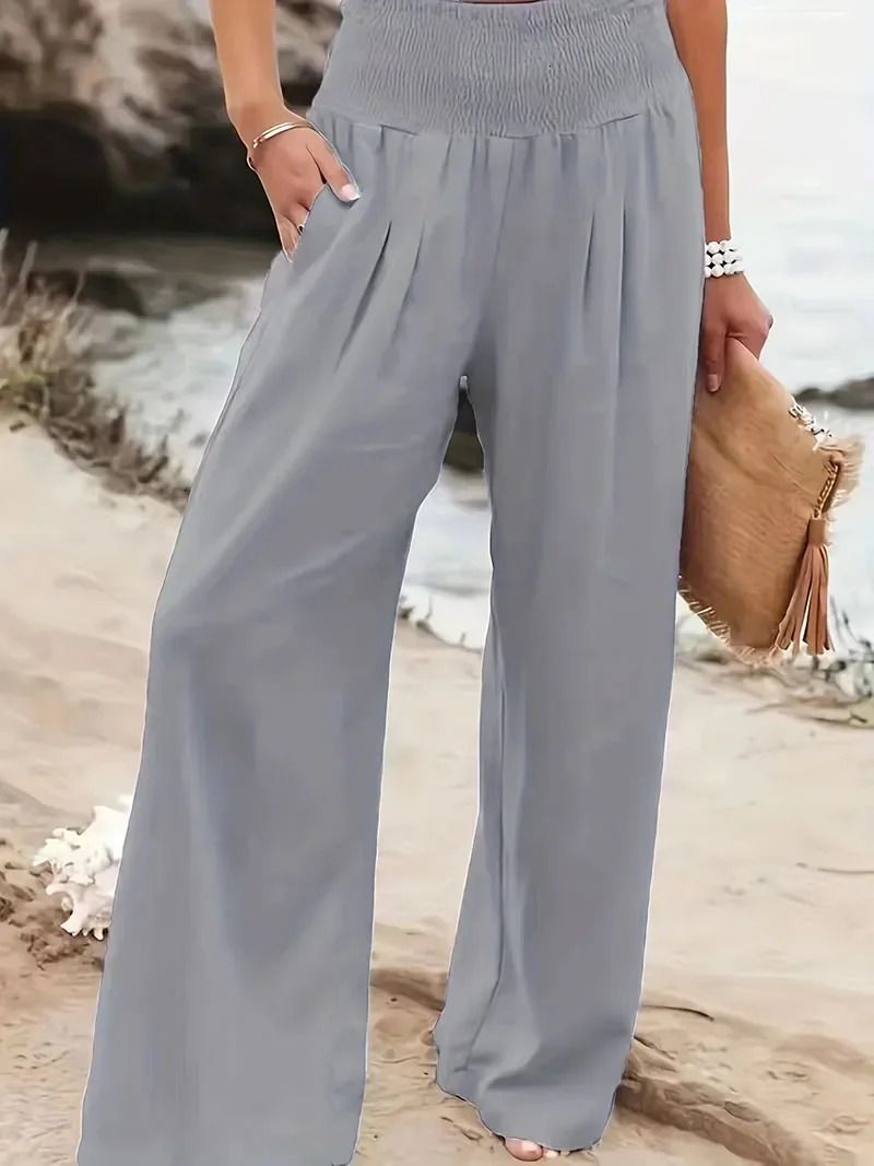 spring womens casual pants style comfortable mid waist 250407