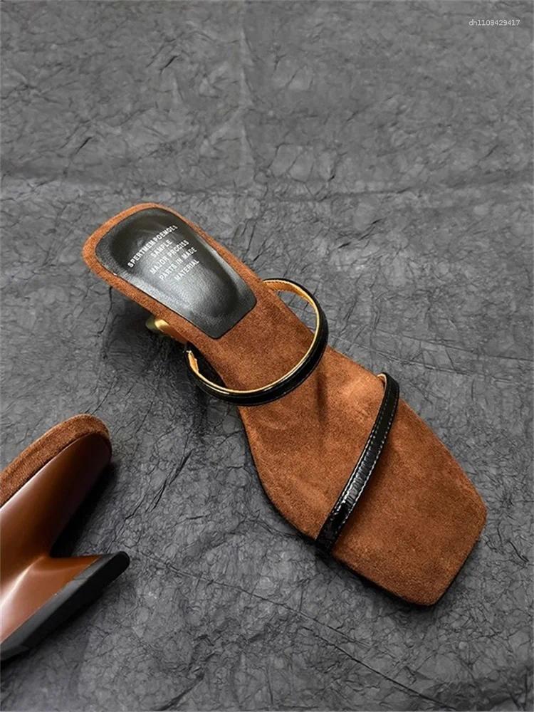 Slippers Shoes Woman 2025 Summer Luxury Slides On A Wedge Rubber Flip Flops Heeled Mules Pantofle Designer Hawaiian High Sca