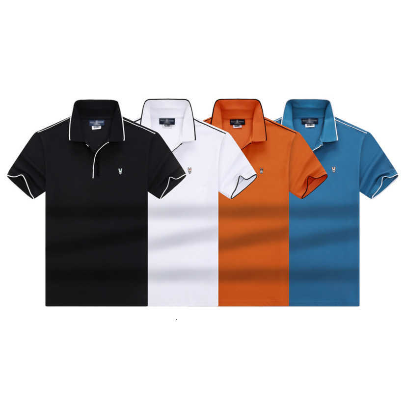 2026 Pshycho Bunny Polo Shirt Mens Designer Shirts bunny Tshirt Soft Cotton Rabbit Pattern American Casual Tees Y2K Retro Fashion Streetwear Hip Hop T083