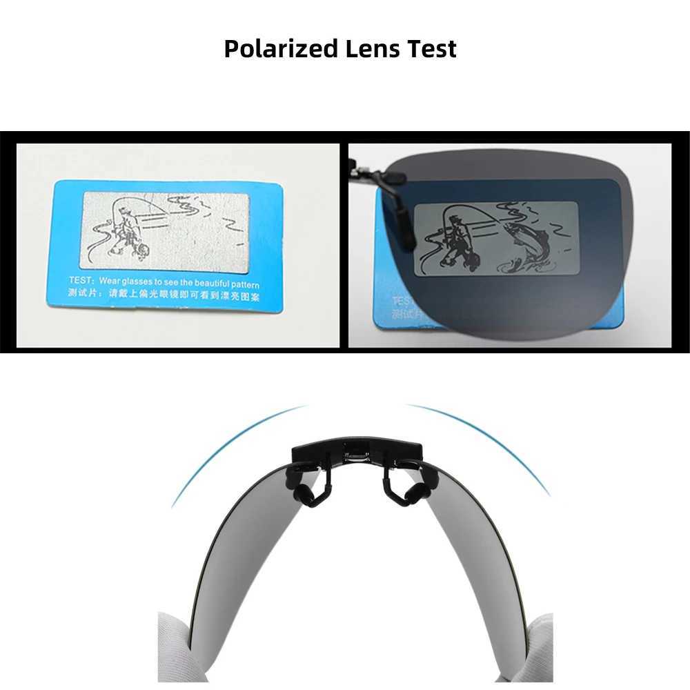 VIVIBEE Driving Clip on Sunglasses Unisex Sunglasses Men Polarized Women Night Vision Fishing UV400 Outdoor Sunglasses W250408