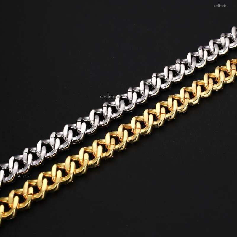 Hot Sale 8mm 10mm Pass Tester Sterg Sier Hip Hop Iced Out vvs Moissanite Dia Cuban k Chain Gold Rock